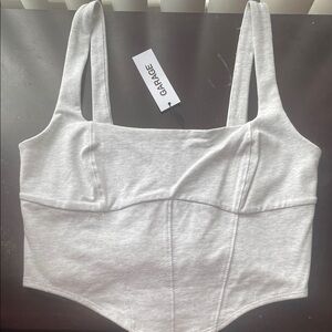 Garage Gray Crop Top